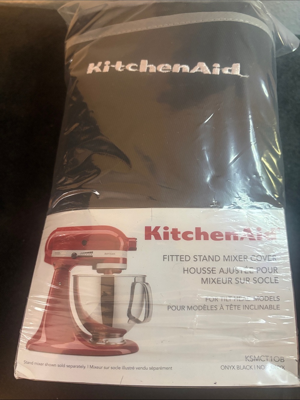 KitchenAid Onyx Black Fitted Stand Mixer Cover